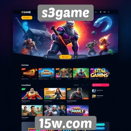 Explorando a interface do usuário do site s3game